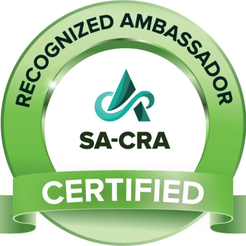 SA Recognized Ambassador Certificate