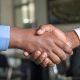 Image of a business handshake