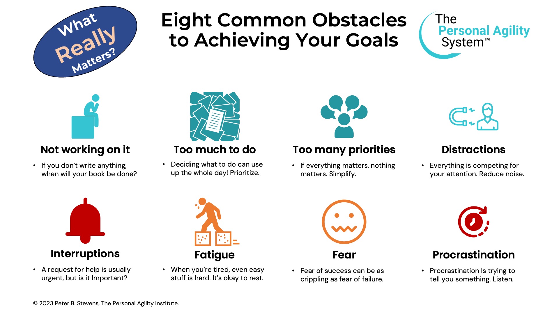 Infographic: Eight Common Obstacles to Achieving Your Goals