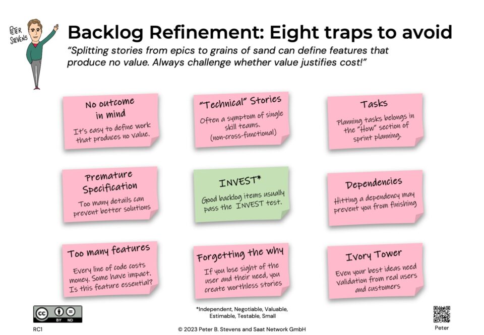 infographic: Backlog Refinement: Eight Traps to Avoid